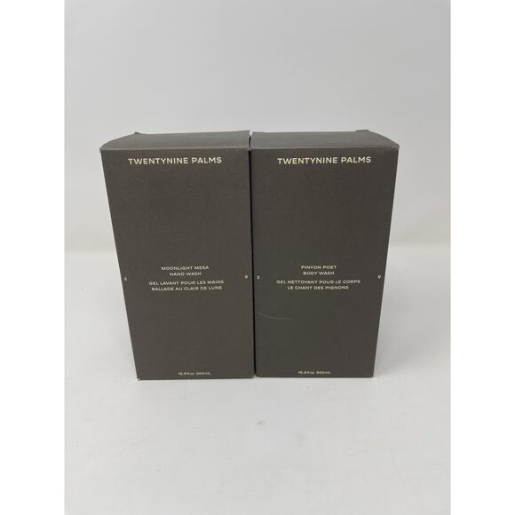 Twentynine Palms Moonlight Mesa Hand Wash, Pinyon Poet Body Wash 16.9 fl 500 mL - Picture 1 of 5
